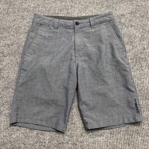 O'neill Mens Chino Shorts Size 28 Gray Polyester Blend Casual Mid Rise